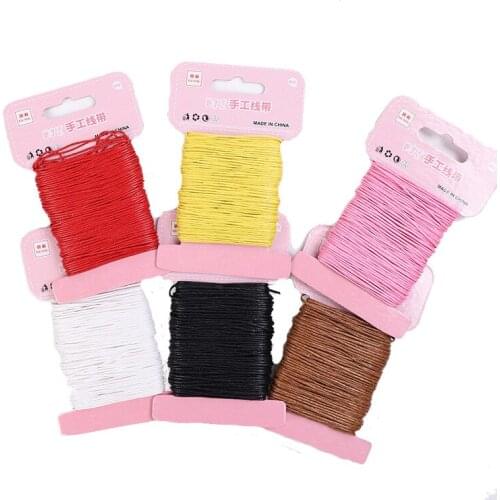 1mm Waxed Thread Cord for DIY Handicraft Tool Hand Stitching Thread Jewelry Tag Accessories 20Meters DIY Handicraft Sewing Line