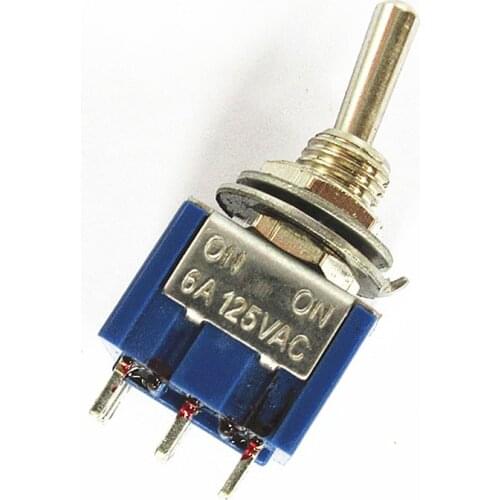 2 pc AC ON-ON SPDT 6 step 2 Position Lever Switch 6A 125 v /3A 250V MTS-202