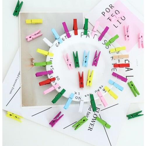 3.5cm Log Wooden Clip Creative Clip Decorative Wood Clip DIY Handmade Photo Clip Natural Color Wooden Clip 20/50/100 Pcs Per Lot