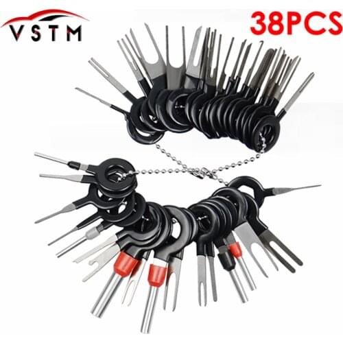 27pcs Auto Fastener Removal Tool Car Door Panel Remover Tool Car Auto Removal Trim Clip Fastener Disassemble Vehicle Refit Tool