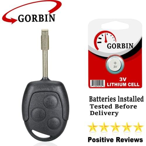 GORBIN Car Remote Key Fob for Ford Mondeo Focus Fusion Fiesta Galaxy Transit Car Key 433mhz 4D60 ID63 Chip 40/80BIT