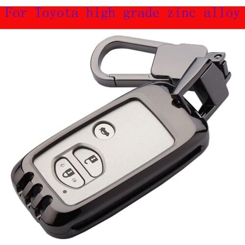 Car Key Case Key Chain Bag High Grade Zinc Alloy For Toyota ready rav4 COROLLA PRADO Highlander Avalon Camry Accessories