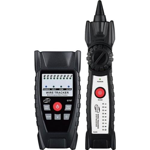 GT67 Voltage Detector Anti-interference LAN Cable Tester Network Cable Tracker RJ45 RJ11 Ethernet LAN Analyzer Voltage Indicator