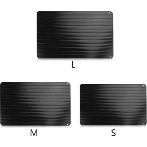 Aluminum Fast Defrosting Tray Unfreeze Food Meat Fruit Quick Defrosting Plate Thaw Board Practical Defrost Kitchen Tool