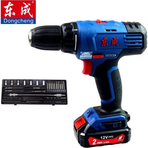 12V14.4V charging driller drill Dongcheng lithium drill electric screwdriver household power tools