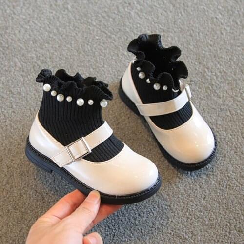 LHCGY Leather Boots For Girls