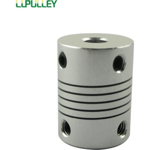 LUPULLEY CNC Motor Jaw Shaft Coupling Flexible Coupler OD 19mm Length 24mm 19x24mm Stepper Motor Bore 3/4/5/6/8/10mm 2PCS