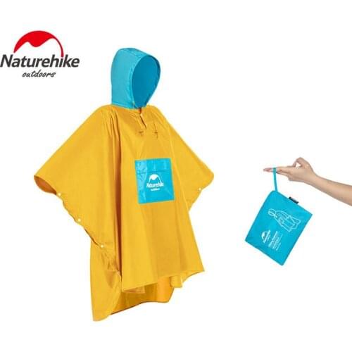 Naturehike New 3 in 1 Raincoat Mini Tarp and Mat Outdoor Camping Hiking Cycling Poncho Waterproof Rain Jacket