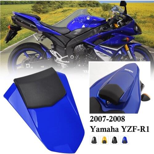 Passenger Pillion Hump Fairing Rear Seat Cover Cowl For Yamaha YZF R1 YZFR1 YZF-R1 2007 2008 Motorcycle Accessories Parts Black