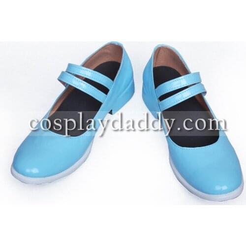 Air Cosplay Girls Halloween Blue Shoes S008