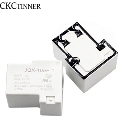 1PCS Relay HF- JQX-105F-1- 005D 012D 024D-1HS DC5V 12V 24V normally open 30A