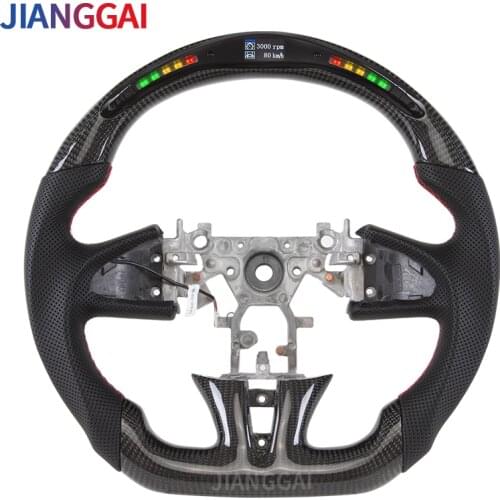 Fit For Infiniti Q50 Steering Wheel 100% Carbon Fiber LED Digital Racing Display Car Steering