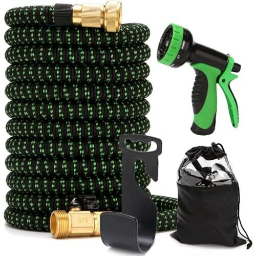 25FT-100FT Garden Hose Flexible Expandable Hose Garden Water Hose Magic Watering Hose Car Washing Hose Pipe With Spray Gun
