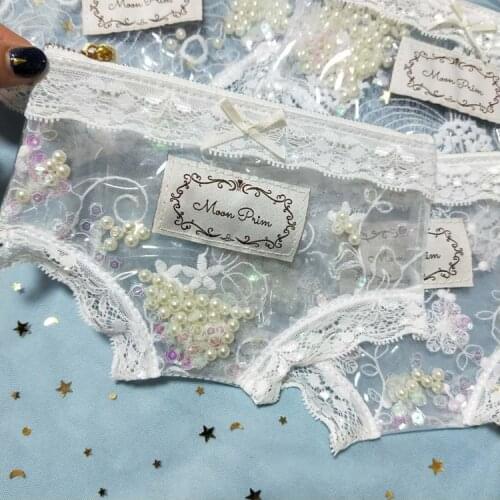 Private Party PVC Panty Clear Transparent Lace Decoration Waterproof Pants Handbags Cool Chic Werid Bags Club Party Cosplay Sexy