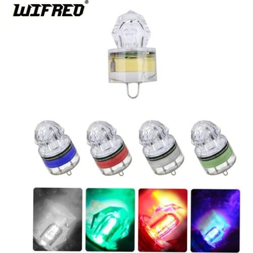 [4 PCS] High Pressure Fish Squid Gethering Light Mini Under Water Fish Attracking Flash light Lures Red Yellow Blue Green White