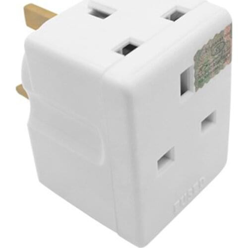 13A British One-Turn-Three Transform Plug With FUSE Protection Transform Plug