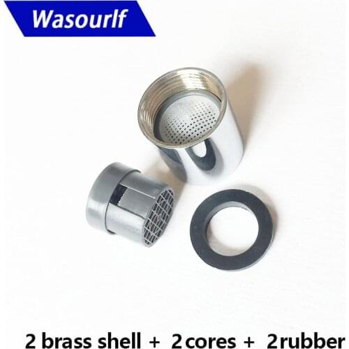 WASOURLF 2 PCS Good Quality Inner M16 Fine Female Thread Tap Aerator Faucet Bubble Brass Basin Kitchen Bathroom Free Shipping