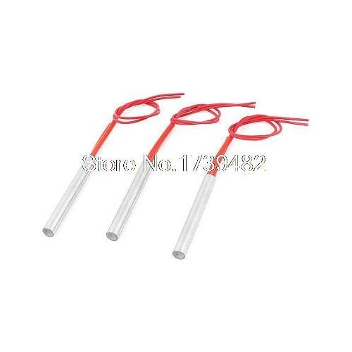 220V 300W 2-Wire Industry Mold Cartridge Heater Heating Element 10mm x 80mm 3Pcs