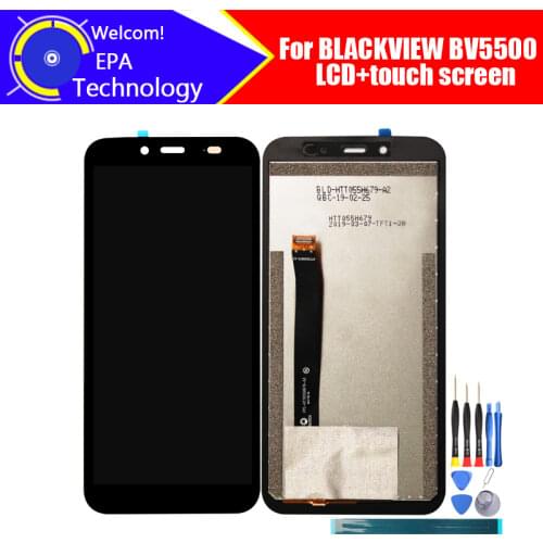 5.5 inch BLACKVIEW BV5500 LCD Display+Touch Screen Digitizer Assembly 100% Original LCD+Touch Digitizer for BLACKVIEW BV5500