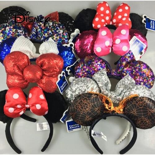 Disney Accessories Headband Cartoon Mickey Mouse Sequins Decorative Headband Hair Accessories To Give Girls The Best Gifts