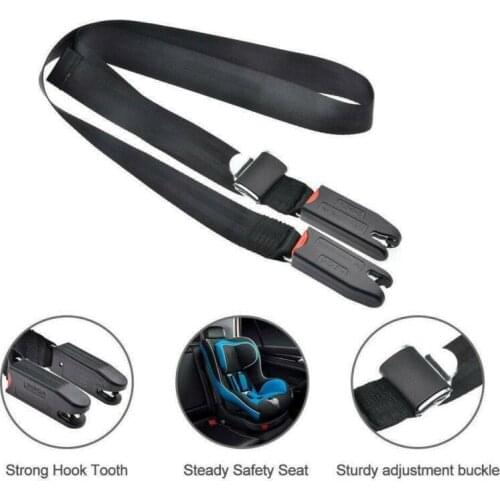 Car Auto Adjustable Child Kids Baby Safety Seat Isofix/Latch Soft Interface Connecting Belt Fixing Band Strap Anchor Holder