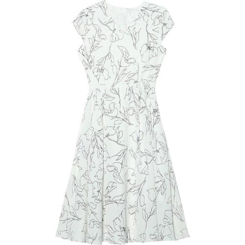 Elegant Pastel Trendyflower Summer Dress New Style Office Ladies Chic Long Dress Women Party Sexy Vacation Robe