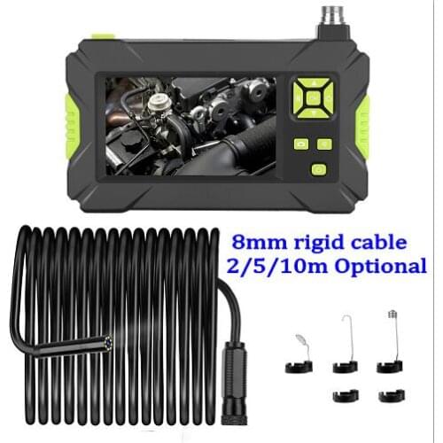 P30 Industrial Endoscope Camera HD 1080P With 4.3 Inch Screen Display 8 LED Light Inspection Borescope Camera
