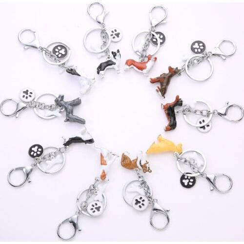 Creative Gift Pet Dog Key Chain Keji Key Ring Shepherd Dog Key Ring Beagle Hound Accessories Dropshipping