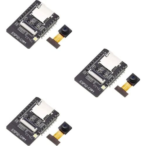 ESP32-CAM WIFI Bluetooth Development Board OV2640 Camera Module MICRO-USB Interface CH340G USB to Serial Port, 3Pcs