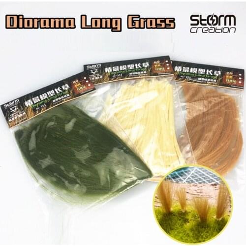 10 CM Simulation Long Grass Model Sand Table HO Scale Train Military DIY Landscaping Static Scene Making Materials