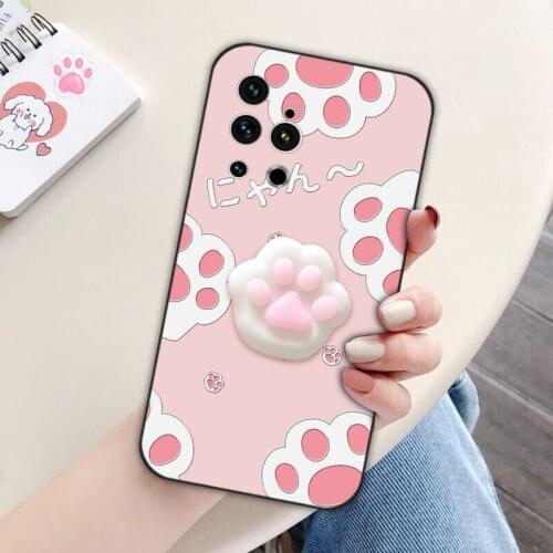 Squeeze Toy Cat Phone Case For Meizu 15 Lite 16 th Plus Finger Pinch Squishy Soft Cover For Meizu 16X 16XS 16T 16S 17 18 Pro