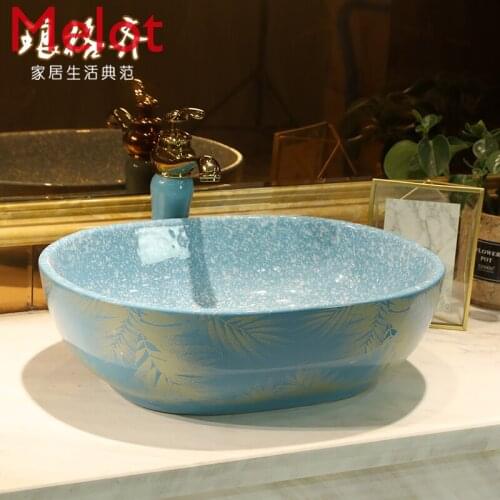 Nordic Art Wash Basin Ceramic Household Wash Basin Upper Basin Wash Basin Toilet Wash Basin