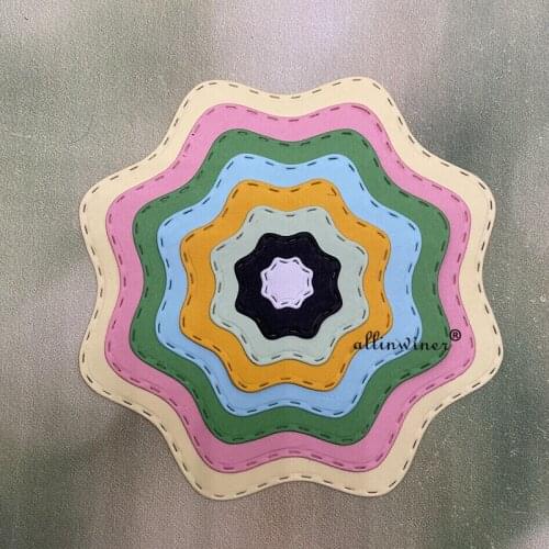 New Irregular wreath frame Metal Cutting Dies for DIY Scrapbooking Album Paper Cards Decorative Crafts Embossing Die Cuts