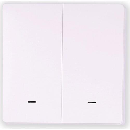 Myuet New Smart Home Light Switch 2 Gang Push Button Wireless Voice Remote Control Switch For Lamp