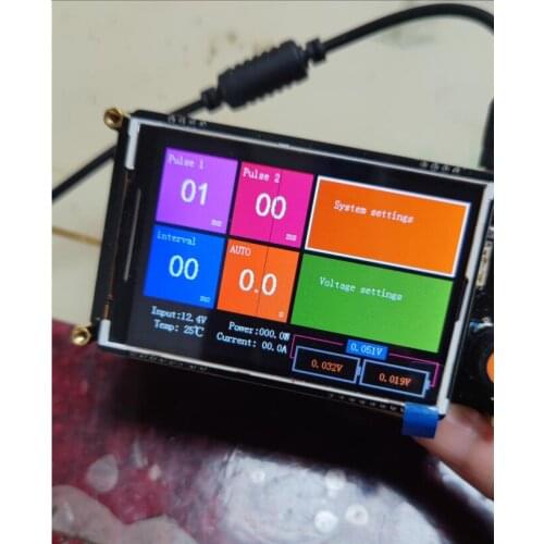 7Y320 Energy Storage Spot Welder Spot Welder Control Panel Spot Welder Kit 18650 Spot Welder Touch Welder (Can set English)