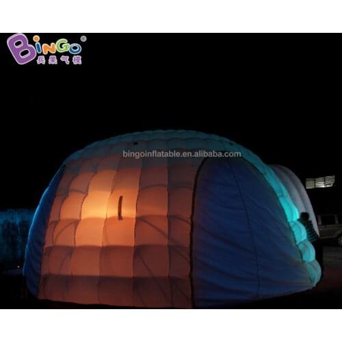 Personalized 8X8.3X4 meters led inflatable igloos / inflatable igloo with led for sale toy tent