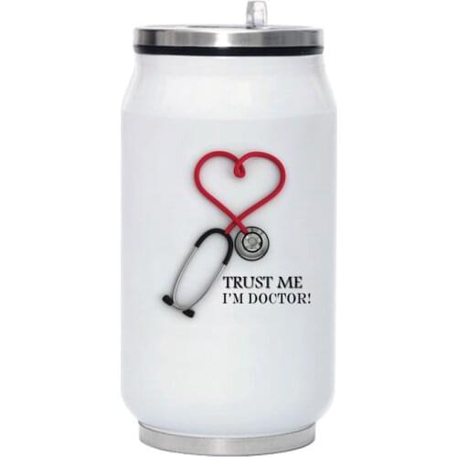 Nurses and Doctors Gift 300ml Travel Water Bottle Coffee Stainless Steel Coffee Vacuum Flask Portable Thermos Bottle Dropshippin