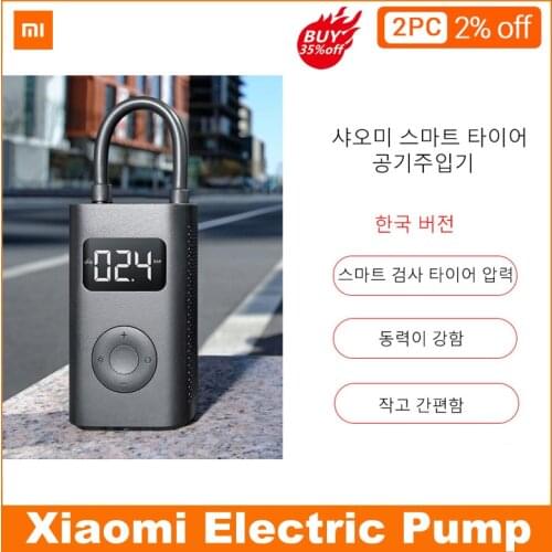 Original xiaomi Mijia Inflator Portable Smart Digital Tire Pressure Sensor Electric Pump for Motorcycle Motorcycle Car Soccer