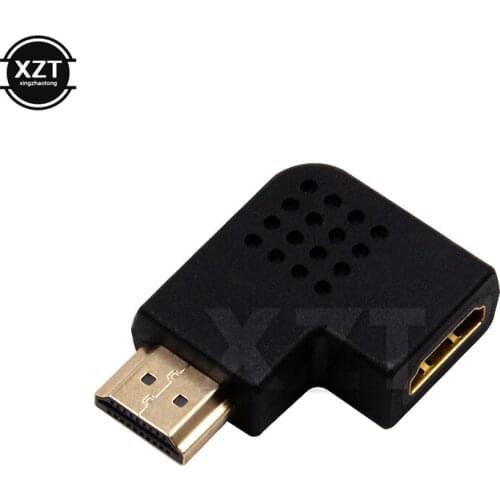 PZ 1PCS HD Adapter of 1080P Converter M/F Connector Right Angle 90 Degree HD HDTV NEW Adapter Converter High quality