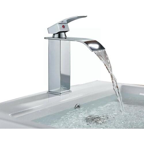 Basin Sink Bathroom Faucet Deck Mounted Hot Cold Water Lavatory Sink Basin Crane Taps Black Matte Mixer Tap T4O5