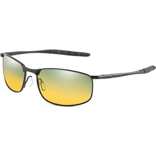 Polarized Day Night Vision TAC Sunglasses Polaroid Men Women Square sun Glasses for men UV400 Driver Night Driving Sun Glasses