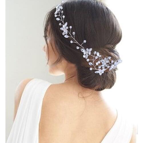 ZMHP142 Bridal Tiara Crystal Bridal Wedding Hair Accessories Wedding Headband Rhinestone Hair Jewelry Bridal Hairband