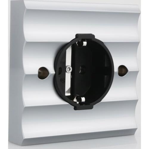 Viborg VE02R Pure Copper Rhodium plated Schuko Sockets Schuko Electrical European German Power Socket Wall Plate 250V 16A