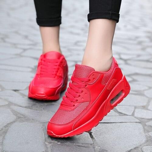 2019 New Shoes Women Fashion Sneakers Trend Casual Shoes Breathable Mesh Shoes Black Lace Up Ladies Shoes Plus Size Female