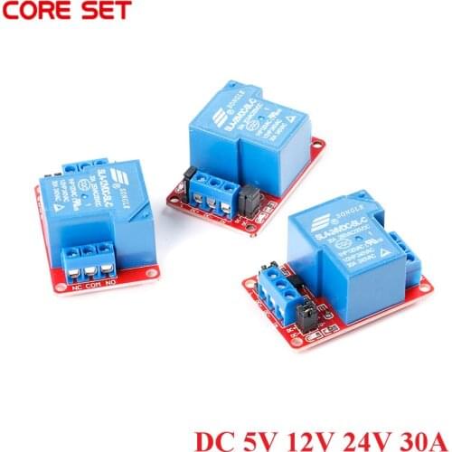 1 Channel High power Relay Module 5V 12V 24V 30A With Optocoupler Support High Initialization Trigger High Power For Arduino