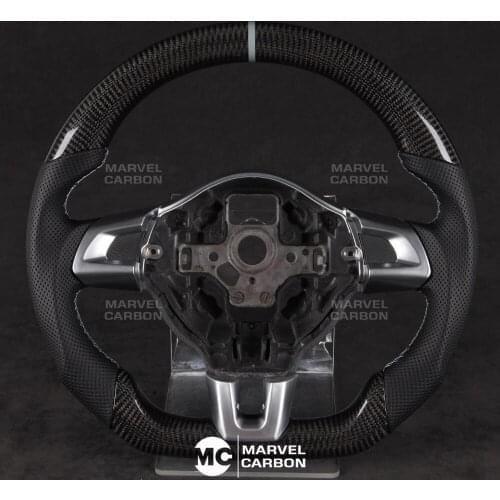 100% REAL CARBON FIBER STEERING WHEEL COMPATIBLE WITH VW Golf 6