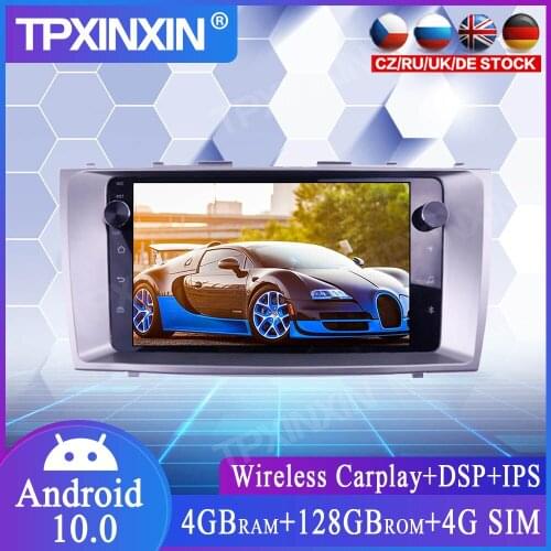 128G For Toyota Camry 2006-2011 Car Radio Android Car Multimedia Player Headunit Audio Radio Navigtion Tape Recorder 4G LTE DSP
