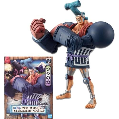 17Cm Bandai One Piece Franky Garage Kit Pvc Assembly Model Western Animiation Action Figure Kids Toys
