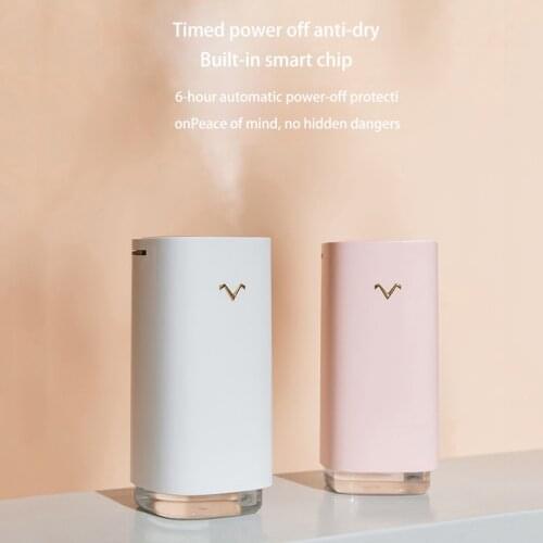 320ML New Small V Projection Humidifier For Car Home Ultrasonic Multifunctional Mini Desktop USB Atomizer Air Purify Large Fog