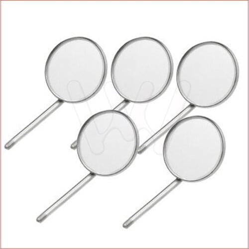 5pcs Dental Mirror Plain Oral Care 22mm Surgical Instruments Replace Tools Dentist